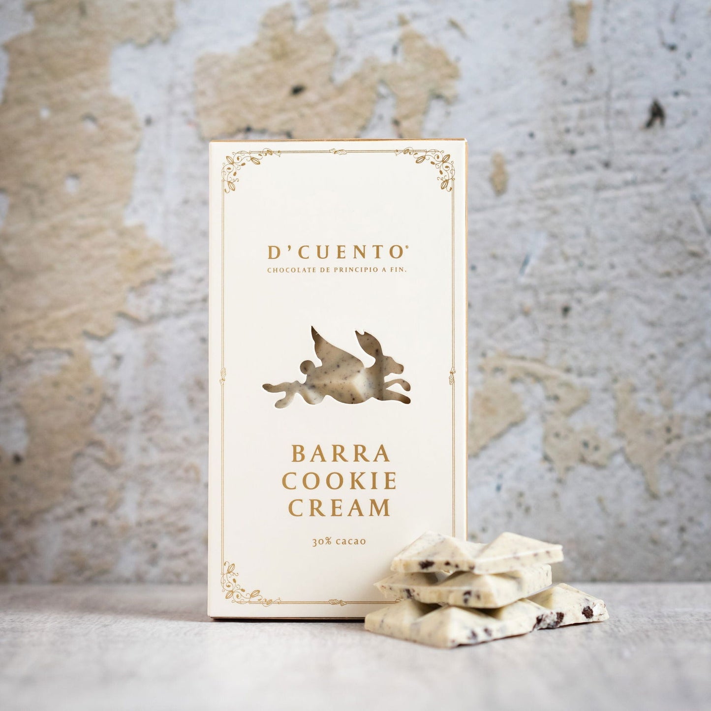 Barra Cookies and Cream 75g - D'Cuento Chocolates - -