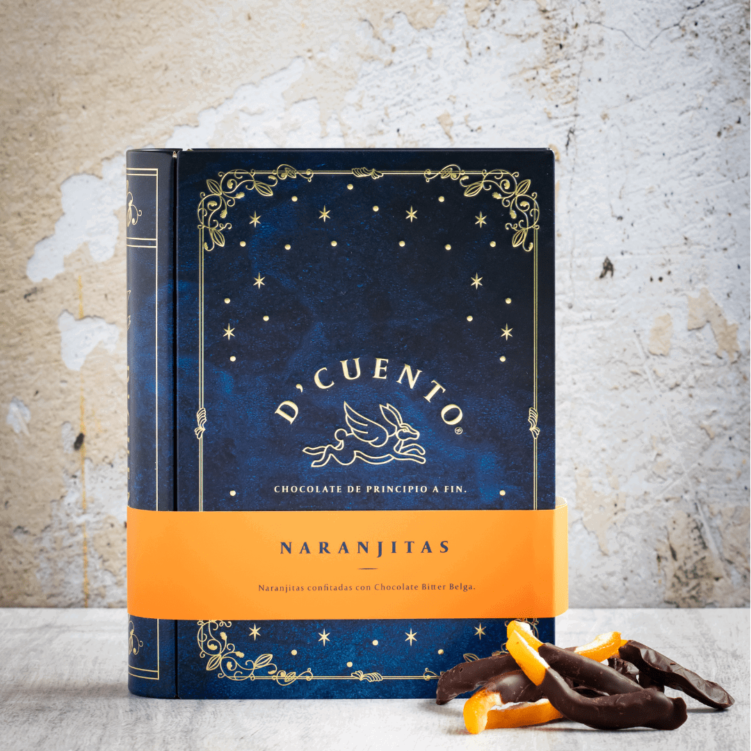 Caja Libro Naranjitas 300g - D'Cuento Chocolates - -