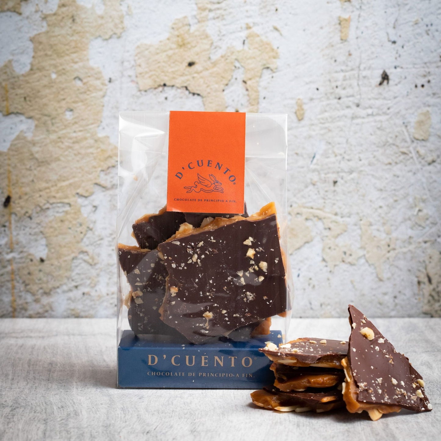 Toffee Crocante Bitter 125g - D'Cuento Chocolates - -