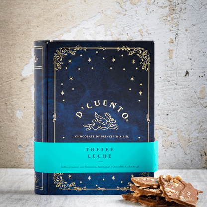 Caja Libro Toffee Crocante Leche 300g - D'Cuento Chocolates - - 