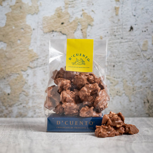 Ricitos de Almendra Chocolate Leche 150g - D'Cuento Chocolates - - 