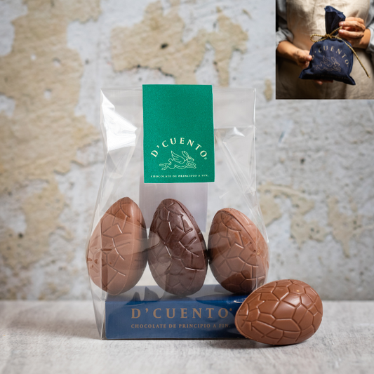 Trilogía de Huevitos 120g + Saquito Azul D'Cuento